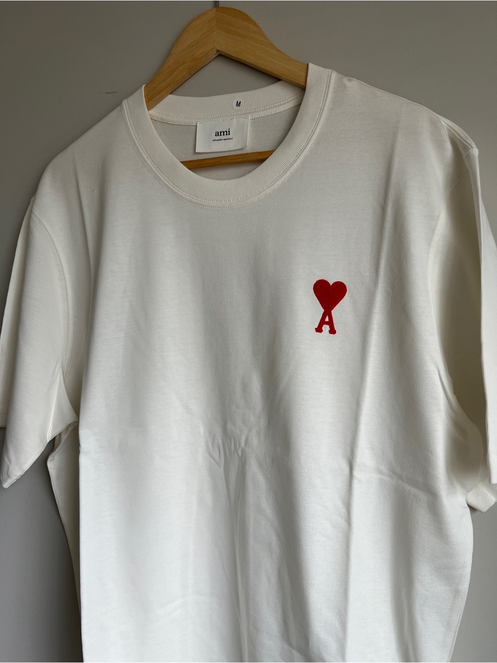 Ami de Coeur Organic Cotton T-Shirt Ivory Size M Brand New Unisex